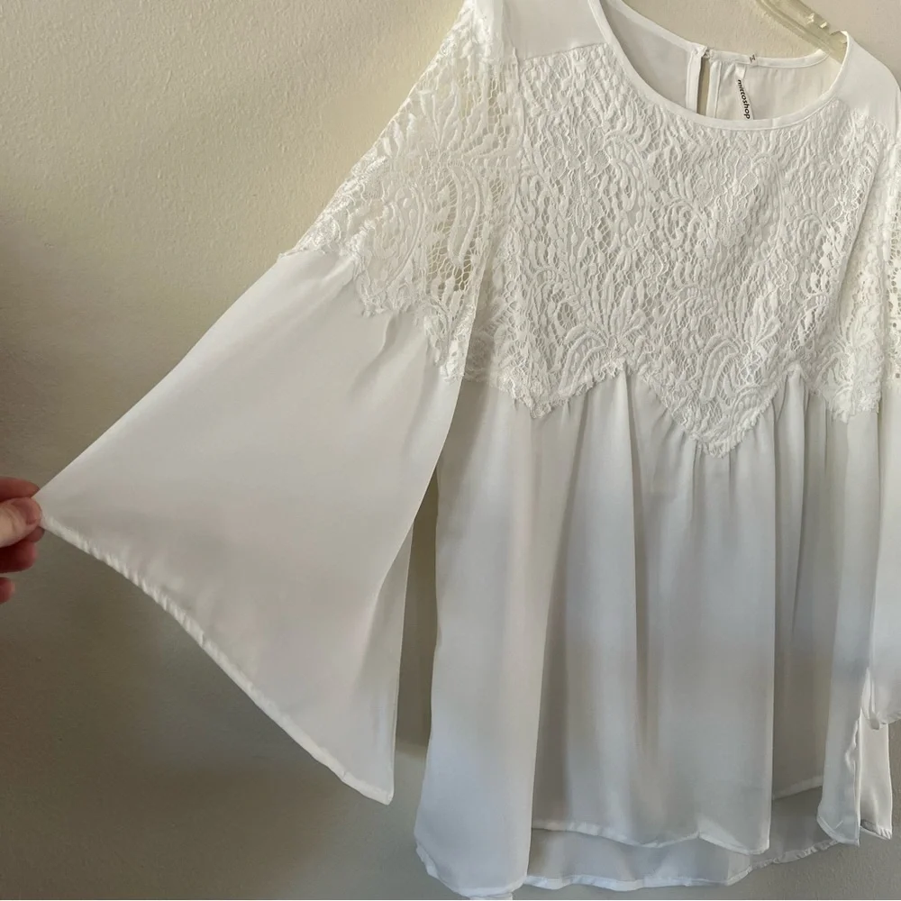 Mittoshop Chiffon Lace Top - Picture 9 of 9